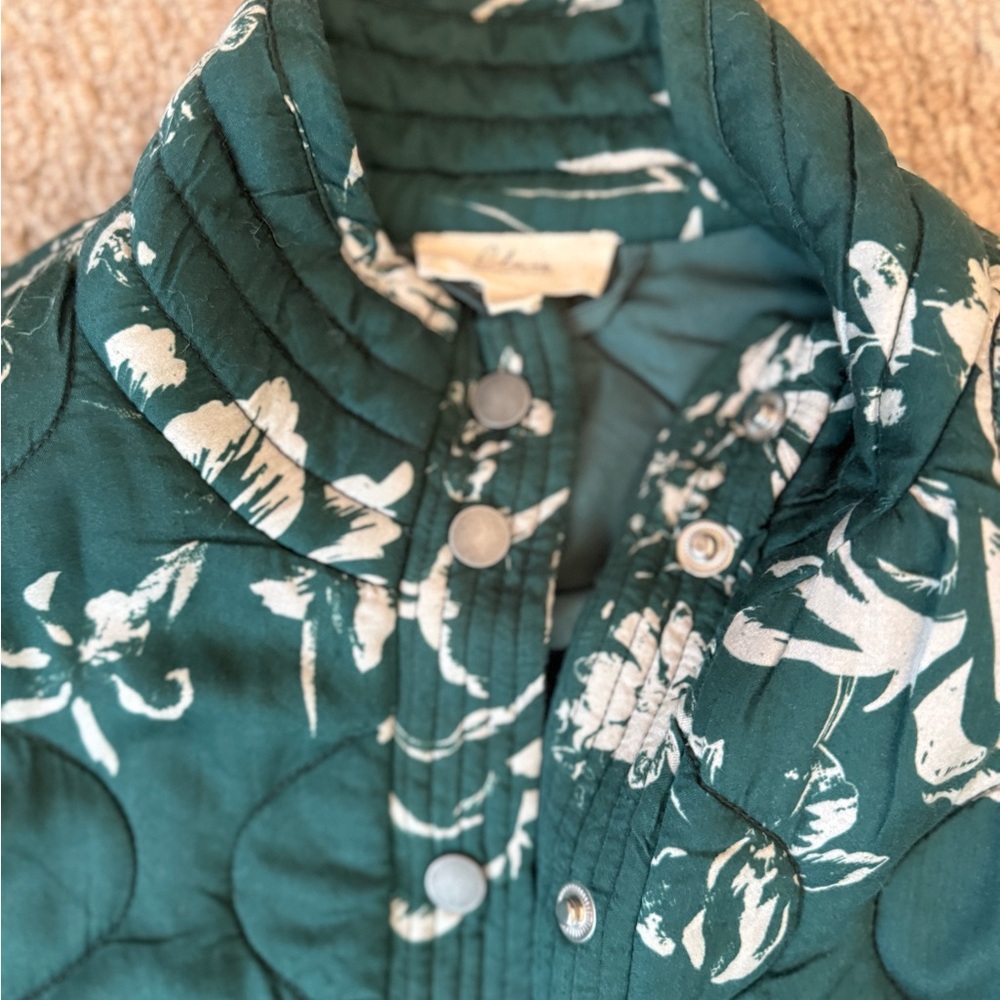 Teal Floral Bomber - Picture 9 of 9